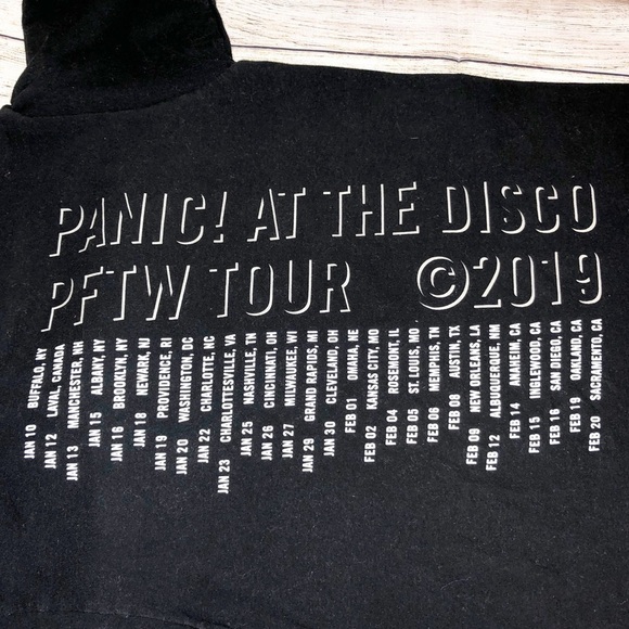 Panic! At The Disco Black Pray for the Wicked 2019 Tour T-Shirt   Size S - Picture 8 of 9